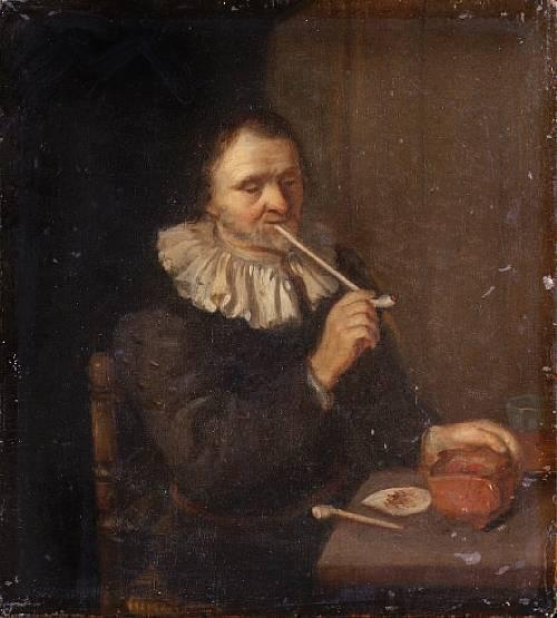 Toorenvliet Jacob | A peasant man smoking a pipe | MutualArt