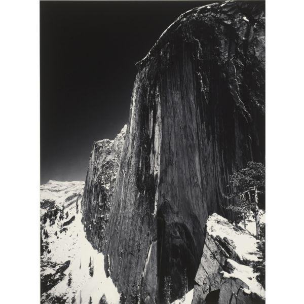 MONOLITH, THE FACE OF HALF DOME, YOSEMITE NATIONAL PARK, CA. by Ansel Adams, Circa 1926, printed between 1973 and 1977