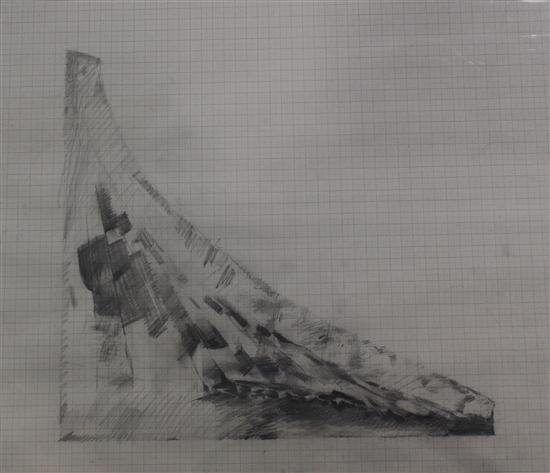 'Drawing For Series, 123456...A/B' plus 1 sketch by Keith Milow, 1970