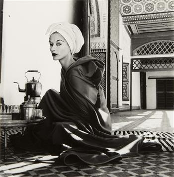 Woman in Palace (Lisa Fonssagrives-Penn), Marrakech, Morocco by Irving Penn, 1951, printed 1992