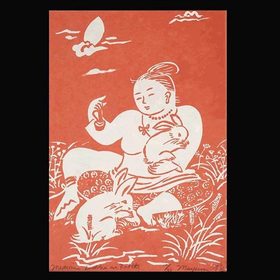 Medicine Budda and Rabbit by Mayumi Oda