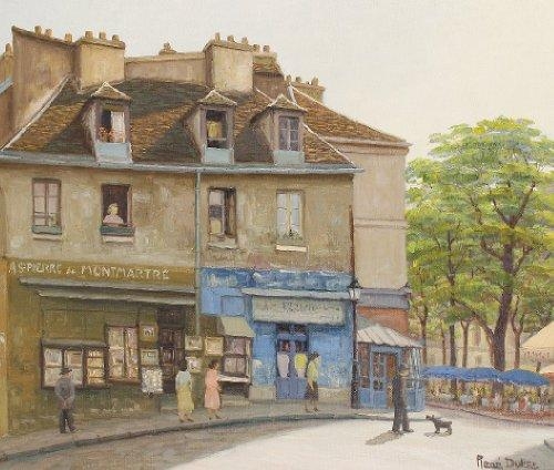 Square in Montmatre by René Dulieu