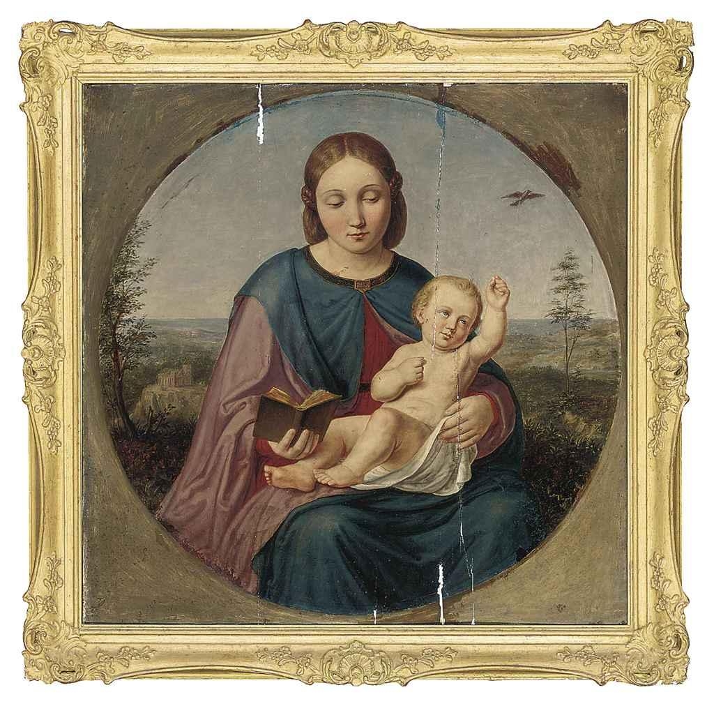 Nazarene School, 19th Century | The Madonna and Child (Tondo) (19th ...