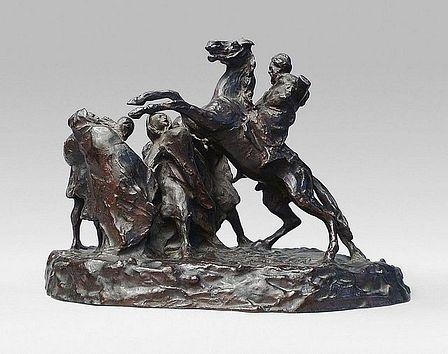 Théodore Riviere | LA RUADE DU CAVALIER ARABE | MutualArt