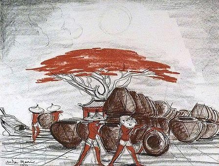 LES PORTEURS DE JARRES