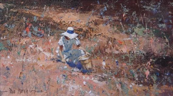 'Gathering White Heath' by Dale Marsh, 1977