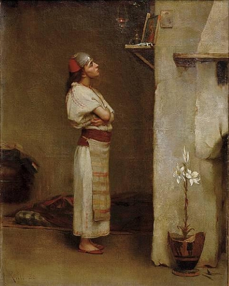 Theodoros Rallis | Devotion (1886) | MutualArt