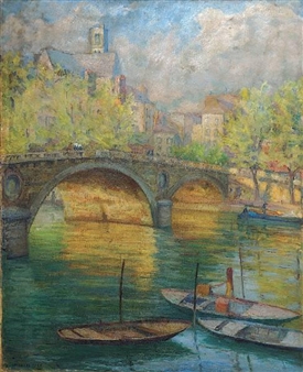 Boats on the Seine - Stelios Miliadis