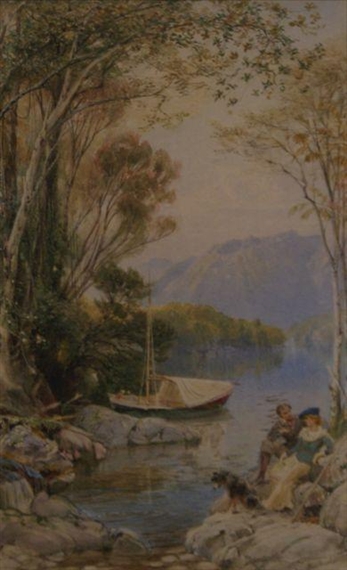 View of Lake Te Anau, New Zealand by Ebenezer Wake Cook
