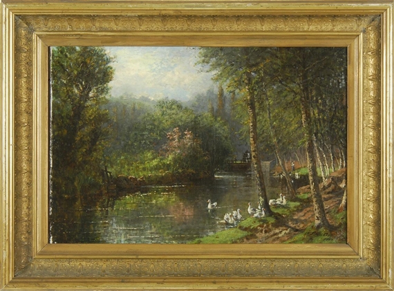 The duck pond by Winckworth Allan Gay, 1884