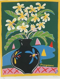 ケンドーン Ken Done「Fijian Flower」版画13/200 Ken Done | FRANGIPANI | MutualArt