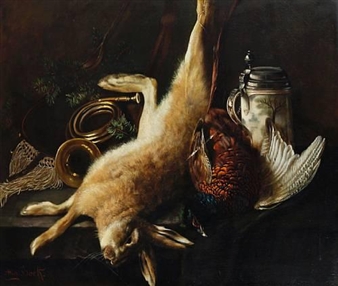 Still life with game - Alice Bock