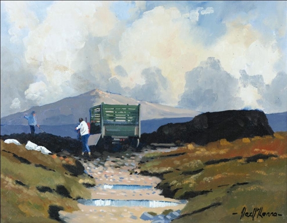LOADING TURF, ACHILL by Alex McKenna