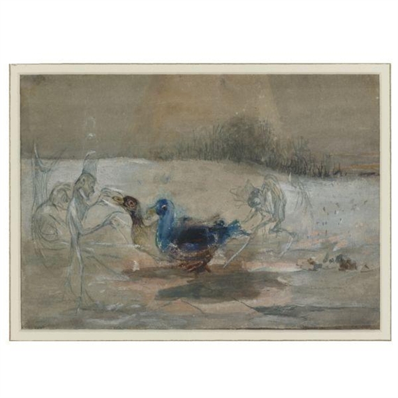 Ducks and Fairies by John Anster Fitzgerald