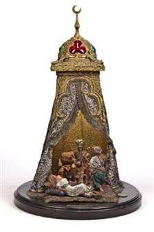 Les plaisirs du sultan, a table lamp - Andre Doré