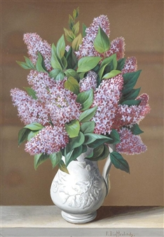 Lilacs in a Vase - P. Dieffenback
