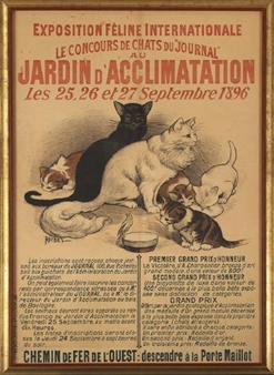 "Exposition Feline Internationale, Le Concours de Chats du Journal au Jardin d'Acclimatation, Les 25, 26 et 27 Septembre 1896" - Eugène Roedel