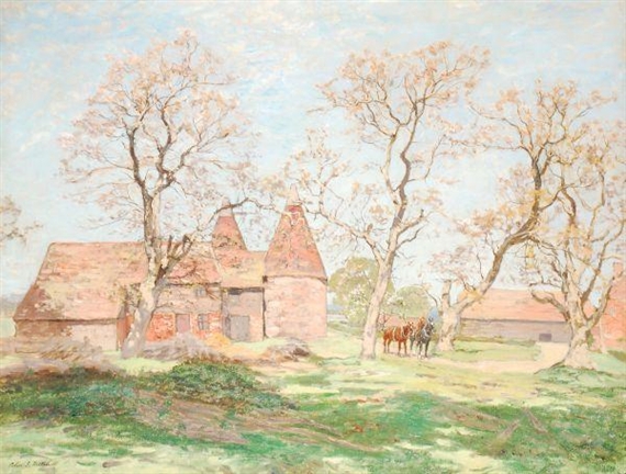 Oast houses by Colin Gillespie Mitchell