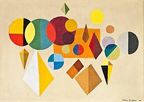 COMPOSITION by Ernst Mether-Borgström, 1964