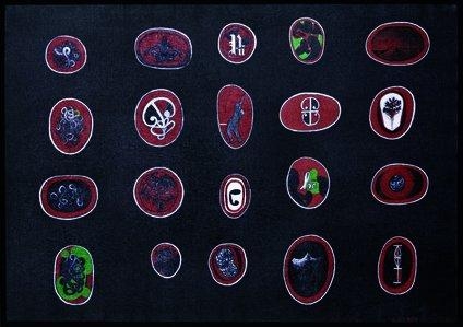 4 x 5 (ID) by Shane Cotton, 2001