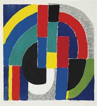 Lamelles by Sonia Delaunay, circa 1970