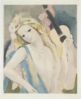 Marie Laurencin | Femme à la guitare | MutualArt