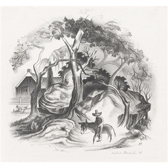 Man on Donkey - Archie Leroy Musick