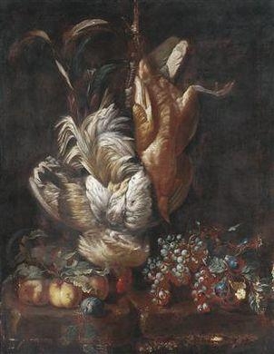 Hunting still life by Jacopo Chimenti
