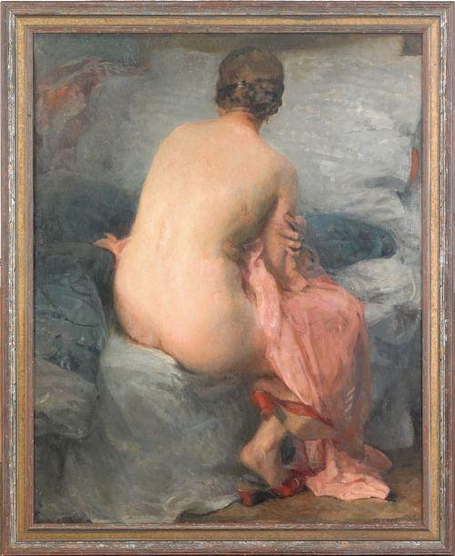 Female nude by Jan Boleslaw Czedekowski