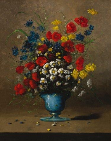 Germain Théodore Ribot | A vase of flowers | MutualArt