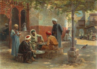 A friendly game - Paul Dominique Philippoteaux