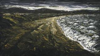 PAINTING (DARK SEASCAPE) by Peter Booth, 1989