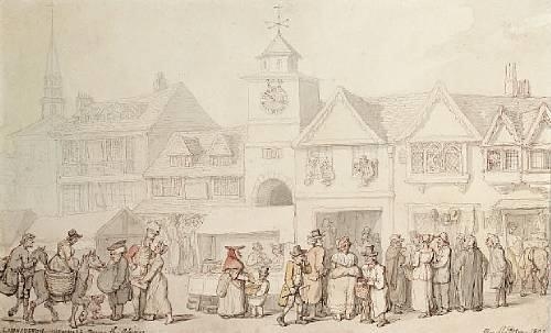 Thomas Rowlandson | Launceston, Cornwall during the Assizes (1802 ...