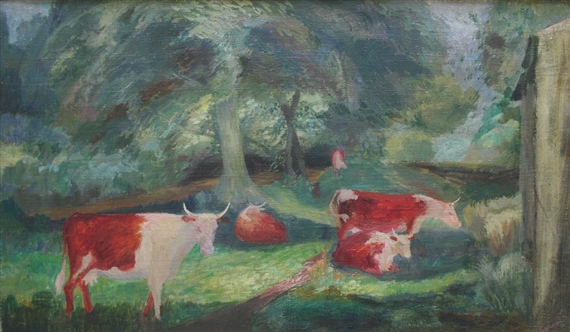 CATTLE IN WOODLAND PASTURE