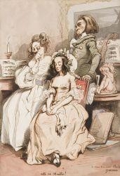 2 works: ELLE VA CHANTER; ELLE A CHANTE by Paul Gavarni