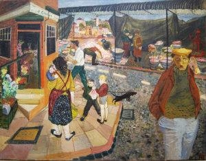 "Corner by Fish Market" - Fiona Ibister