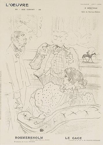 Le gage by Henri de Toulouse-Lautrec, 1897