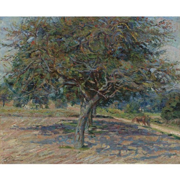 Artwork by Armand Guillaumin, Arbres en Île-de-France, Made of Oil on canvas