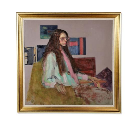 Seated Lady In Glasses by Alexander Koolman