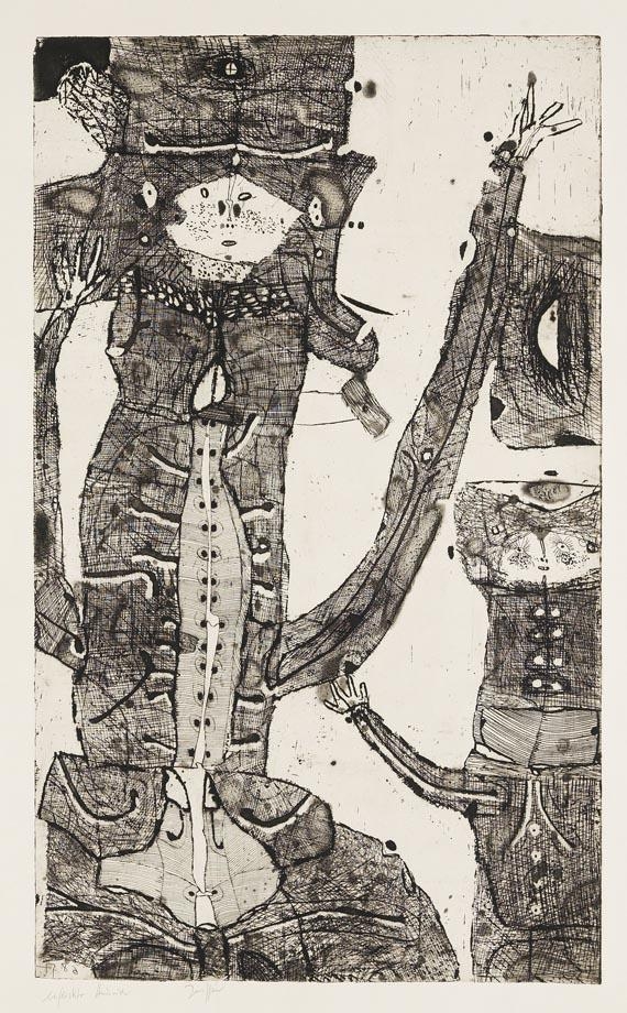 Horst Janssen Porträt Heinrich (1984) MutualArt