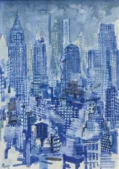 Blue Sky (Manhattan Skyline)