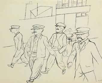 Pariser Arbeiter by George Grosz, 1924