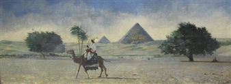 An Eastern scene with camel - H. Mayer