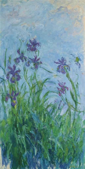 Iris mauves by Claude Monet, 1914-1917