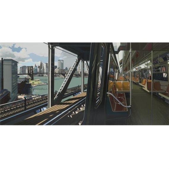 D Train by Richard Estes, 1988