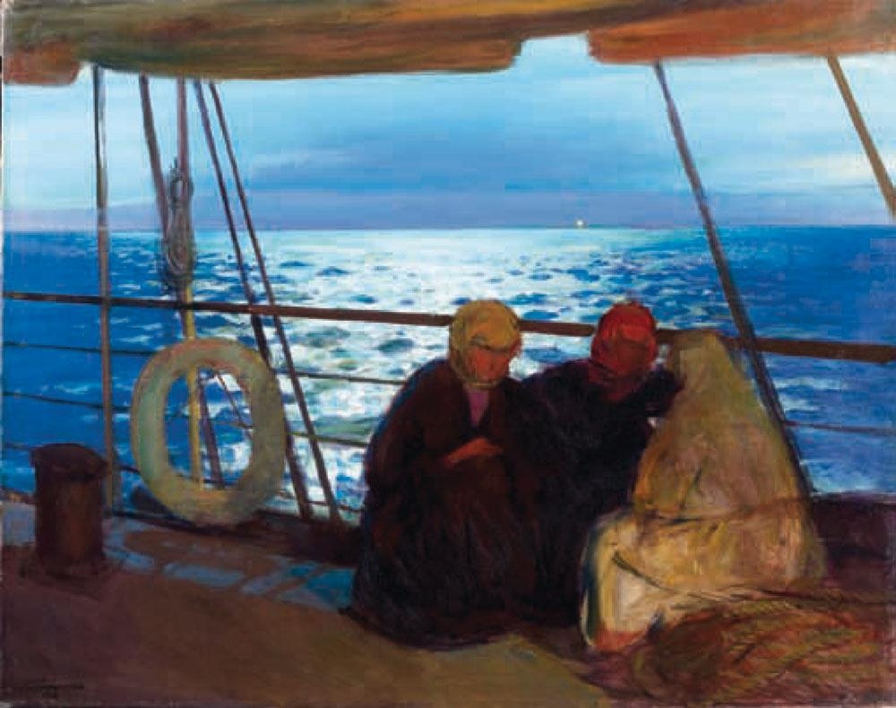 Artwork by Yeghishe Martirosi Tadevosyan, L'aube devant Beyrouth, Made of Oil on canvas