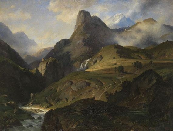 Pieve di Cadore by Friedrich Preller the Younger, 1870