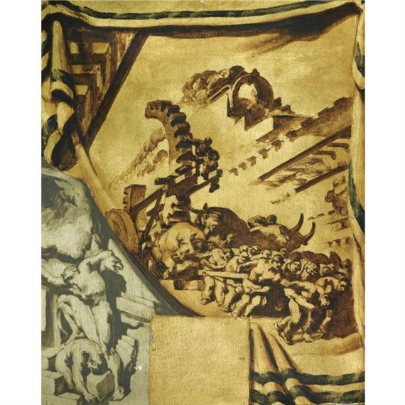 LA INTELIGENCIA / EL PROGRESO INDUSTRIAL / EL PROGRESO DE LA TÉCNICA (INTELLIGENCE / INDUSTRIAL PROGRESS / TECHNOLOGICAL PROGRESS) by José Mariá Sert y Badiá, circa 1935