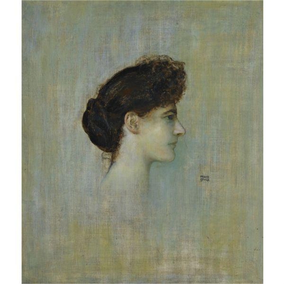 DAMENBILDNIS (PORTRAIT OF A LADY) by Franz von Stuck, 1892