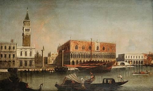 The Molo from the Bacino di San Marco, Venice by Canaletto